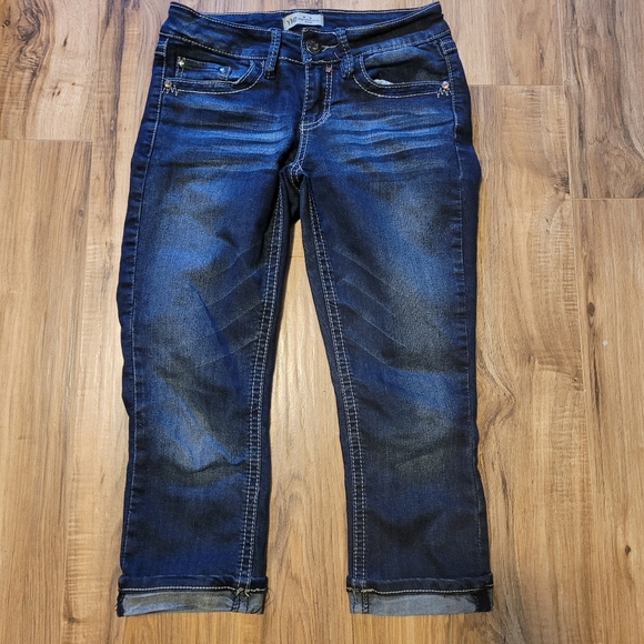 YMI Cropped Denim Jeans Size 3 - Picture 2 of 9